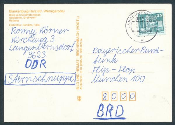 Blick vom Großvaterfelsen, Gaststätte,,Großvater“, Rathaus